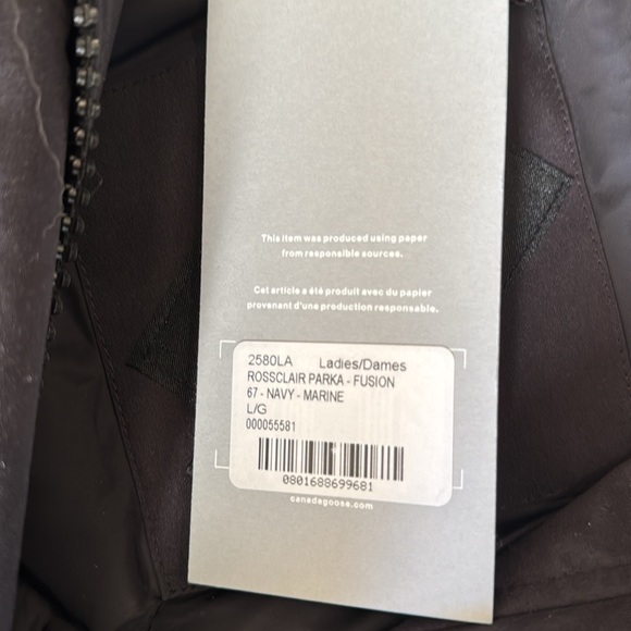 BNWT Canada Goose Parka in Women’s large - Picture 4 of 5